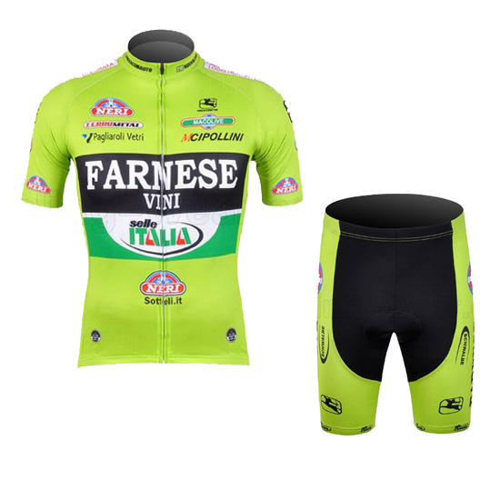 Maillot Farnese Tirantes Mangas Cortas Negro Y verde